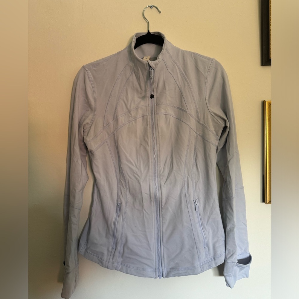 Lulu lemon light blue jacket zip up size 10
